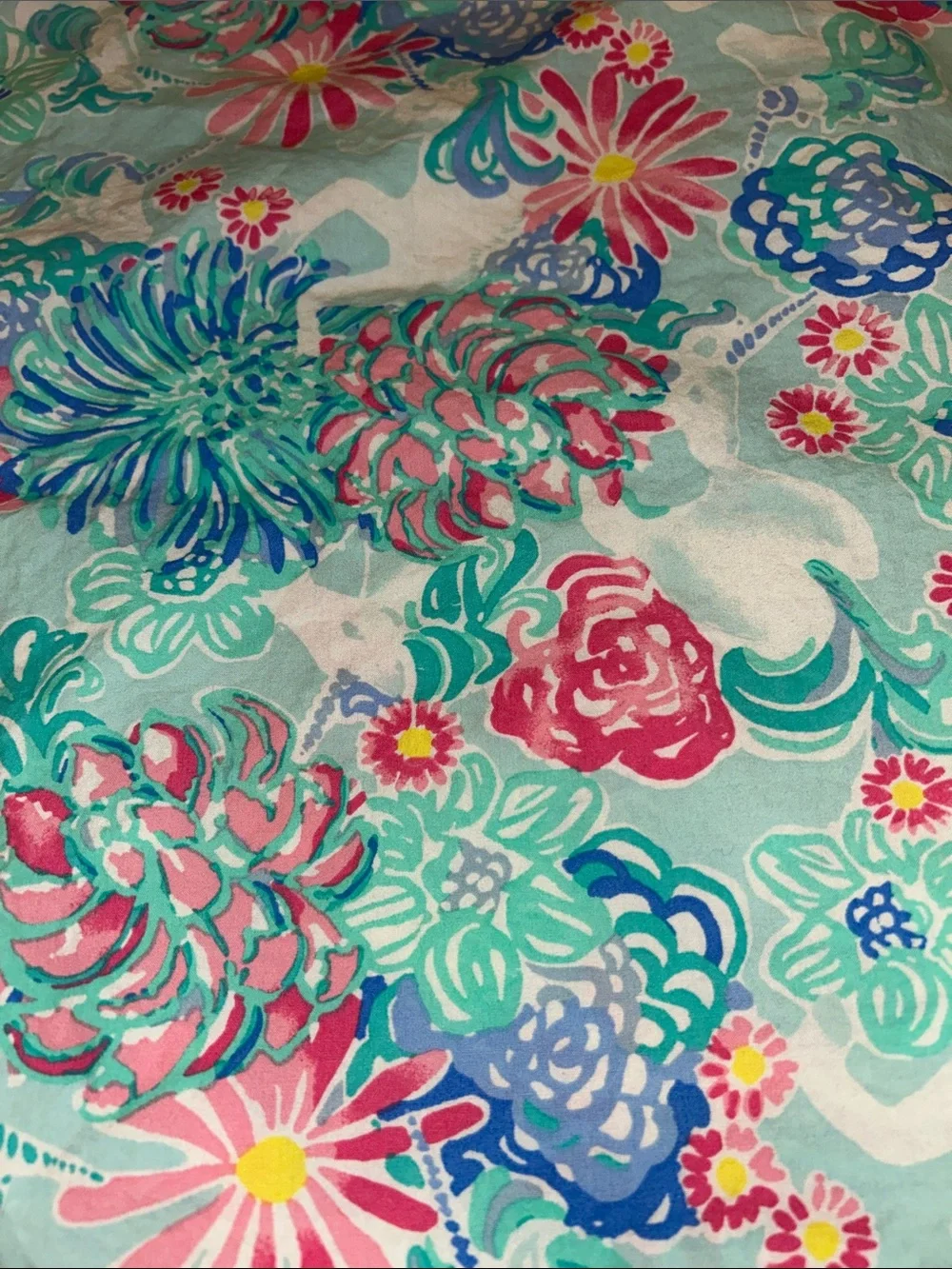 Lilly Pulitzer X Pottery Barn Kids Unicorns in Bloom Floral Standard Pillowcase